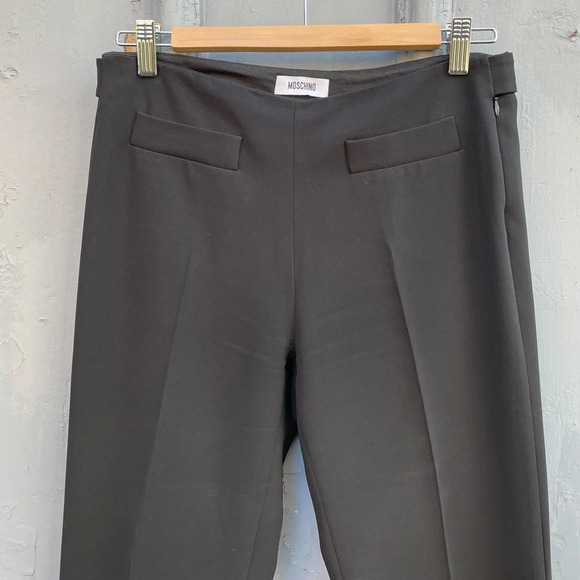 Moschino tailored slim black  crop pant, size 6 - Picture 6 of 9